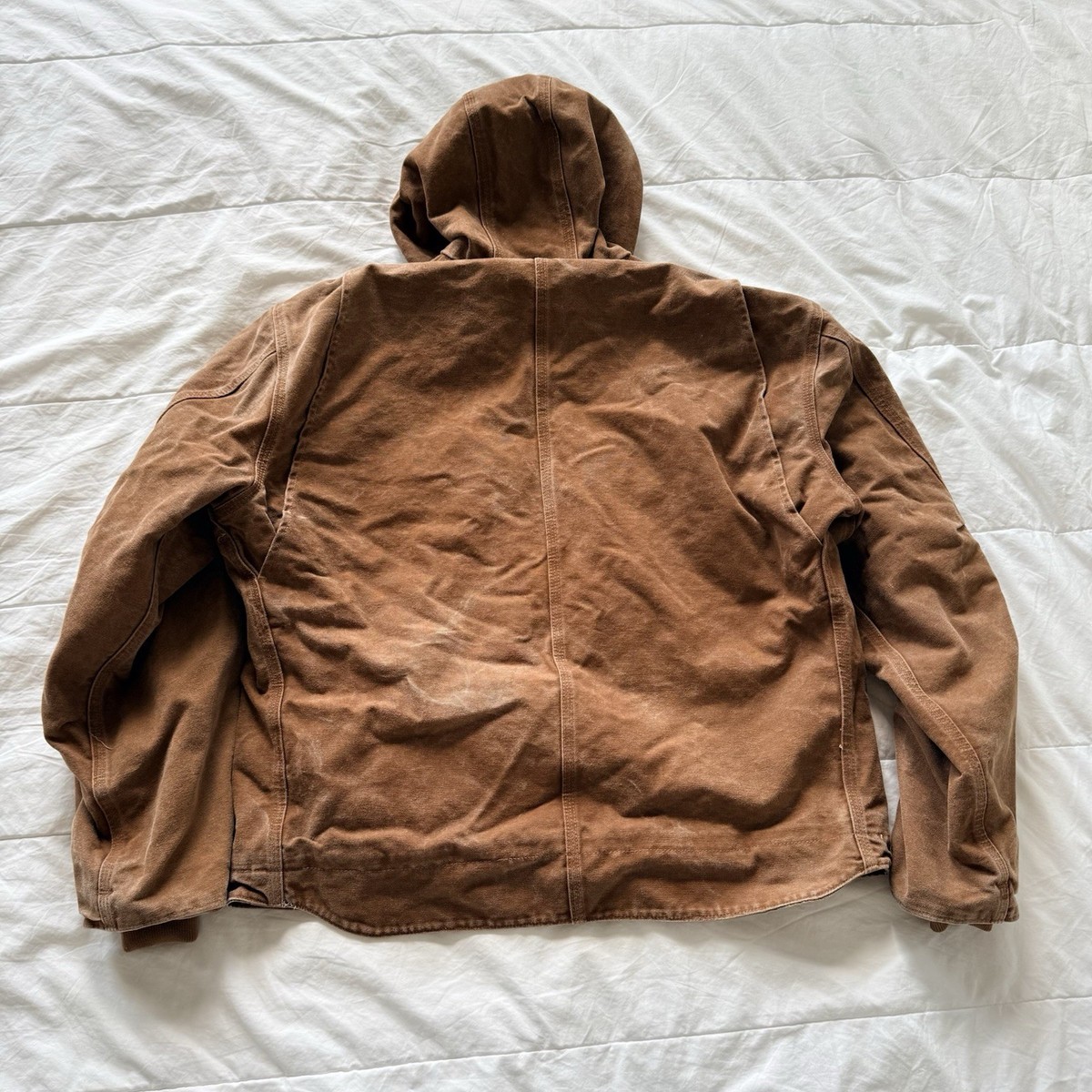 Vintage Carhartt J141-BRN Sierra Sandstone Sherpa-Lined Jacket Sz
