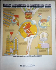 Vintage 1970 Alcoa Today Aluminum Is Something Else Color Print Ad
