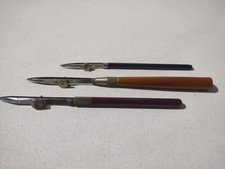 3 VINTAGE RULING PENS SCHNEIDEN GERMANY WOODEN HANDLE DRAFTING, DRAWING