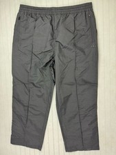 Adidas Size XL Womens Athletic Pants Black Zip Front Pockets Elastic Waist