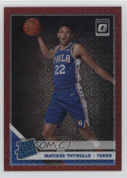 2019 Donruss Optic Rated Rookie Choice Red Prizm 62/88 Matisse Thybulle #192 zm0