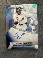 2025 Bowmans Best Chandler Simpson On Card Auto RC Blue Refractor # /150 Rays