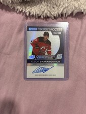 2020-21 Yegor Sharangovich Upper Deck Credentials Debut Ticket Access Autographs