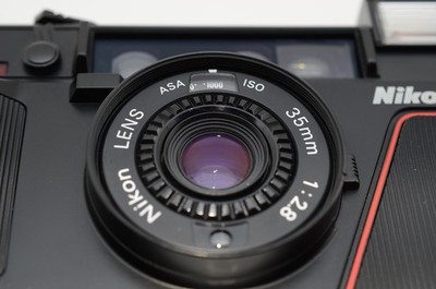 Nikon L35 AD ISO 1000 Black 35mm Point & Shoot Film Camera [MINT