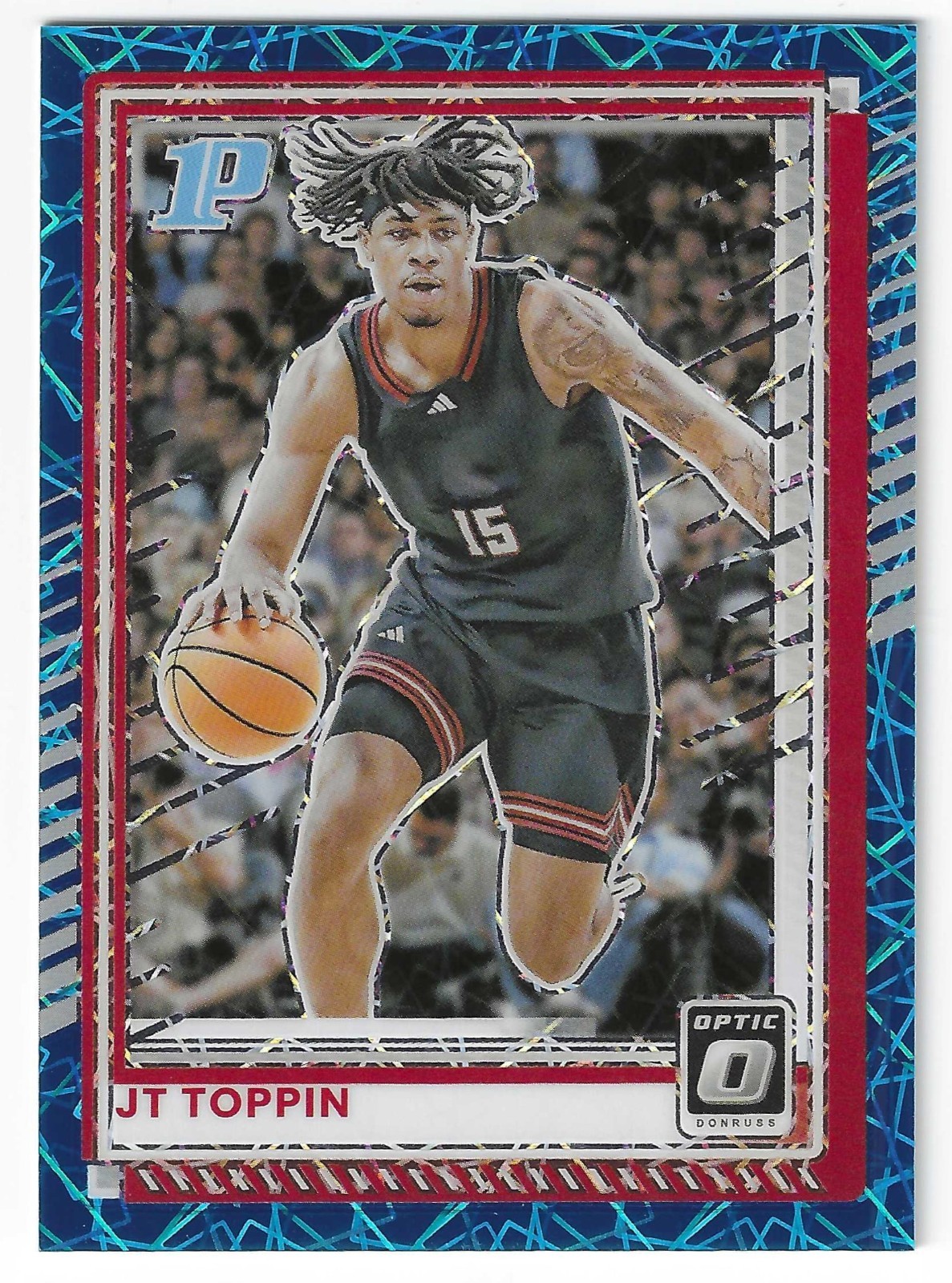 2025-26 Panini Donruss Optic - JT Toppin Blue Velocity Prizm 23/25 #70