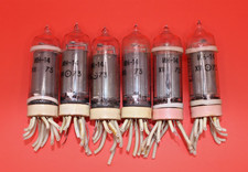 6x IN-14 -14 Nixie Tubes for clock with Spacers /Used / Tested / 100 working