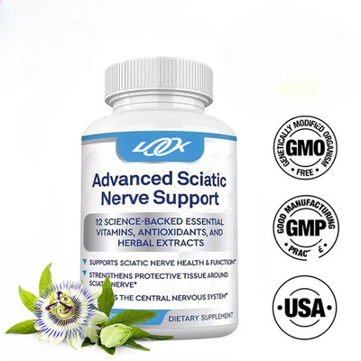 Advanced Nerve Supplement Supports Sciatic Nerve Health 120 Capsules Vegan