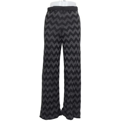 Maurices, Palazzohose, Größe: S, Schwarz/Silber, Chevron, Damen #2Rv