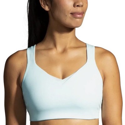 Brooks Drive Convertible Women Sport Bra Ice Blue Vivid Teal 350081443 Sz 34D