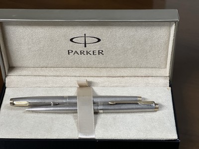 Parker Set- 75 Sterling Cap & Barrel (925 Sterling ) Ciselé GT 14K