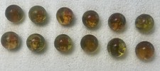 Chemtoy Complete Reds set of 12 balls - low grade w/ Rose, Perez, Helms