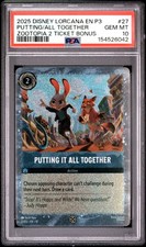 2025 DISNEY LORCANA EN P3-PROMO 27 PUTTING IT ALL TOGETHER PSA 10