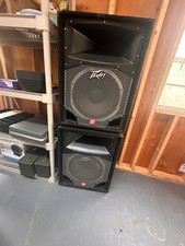 Peavey SP5 PA Speakers- Pair of Scorpion 800Watts and stands