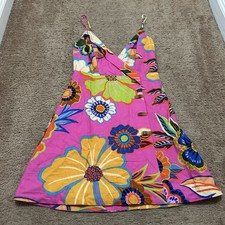 Farm Rio Sleeveless Full Garden Minidress Size XS Floral Colorful