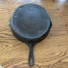 Griswold #8 Cast Iron Skillet Slant Logo Erie PA USA Heat Ring 704 H - READ