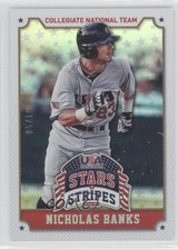 2015 Panini Stars and Stripes Longevity Platinum 5/10 Nick Banks Nicholas 0o9