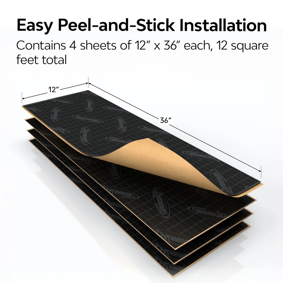 Dynamat Dynamat Xtreme Sound Deadening Car Insulation Door Kit – Pre - Image 4 of 4