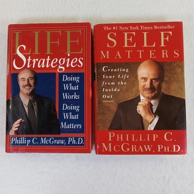 Dr. Phil McGraw Life Strategies & Self Matters Hardcover Self Help First Edition