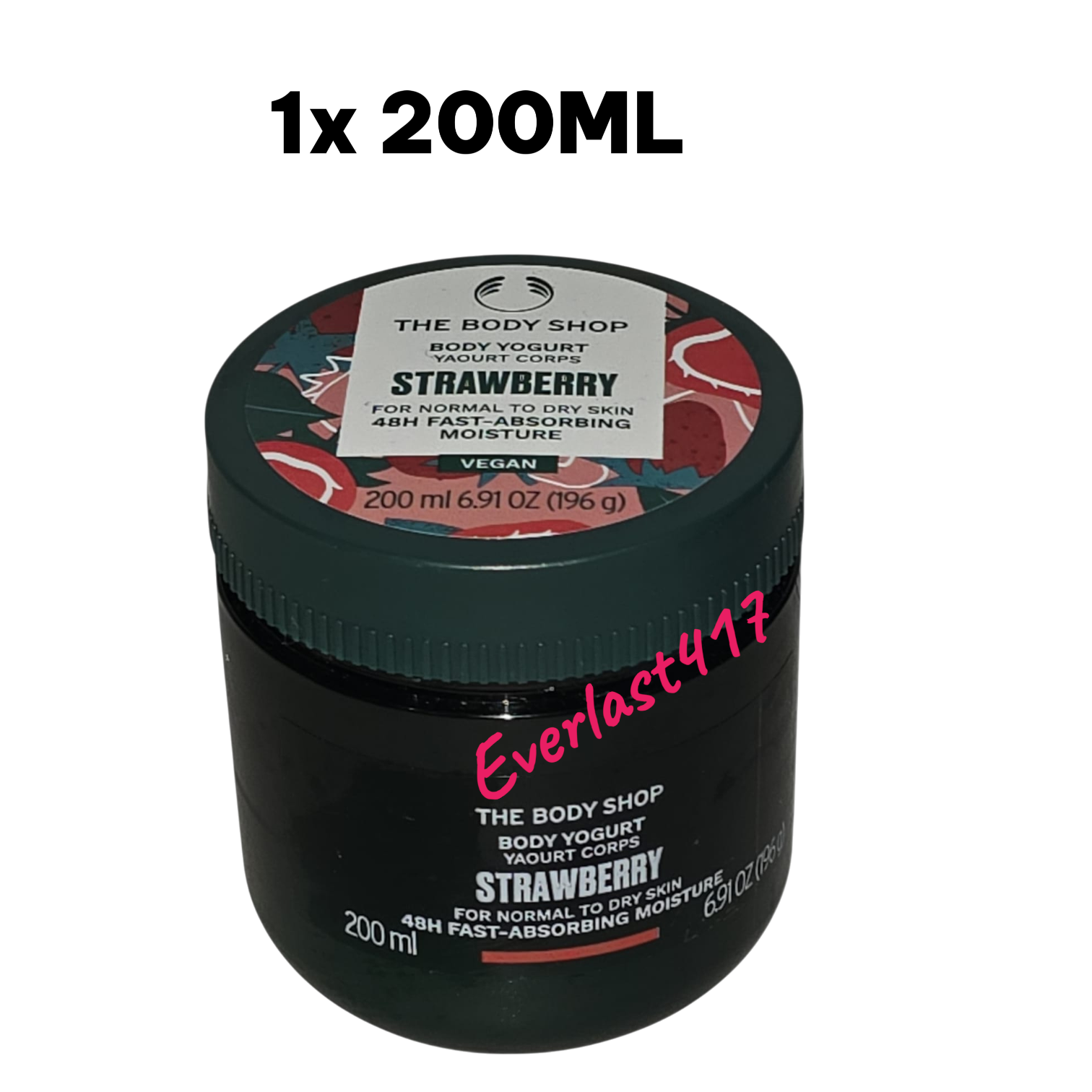 The Body Shop Strawberry Body Yogurt 200ml - 48H Fast Absorbing Moisture
