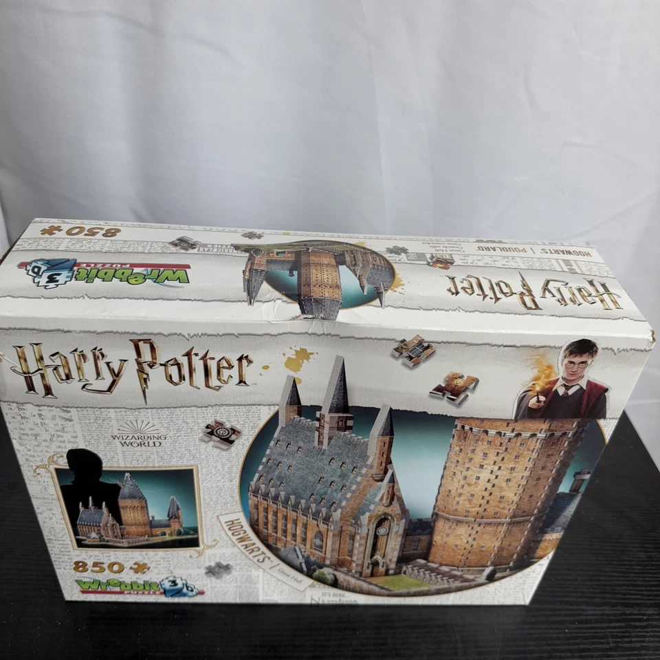 Wrebbit Harry Potter Hogwarts Great Hall 3D Jigsaw Puzzle 850 Pieces Sealed Box - Image 2 of 4
