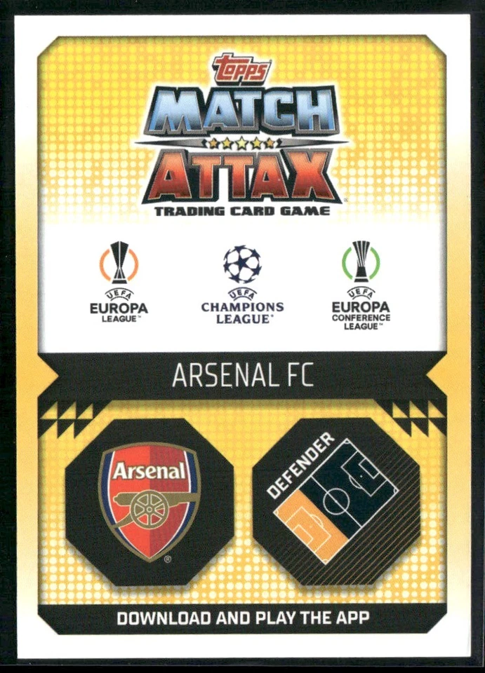 2021 WARRIOR GABRIEL ARSENAL FC #86 - Image 2 of 2