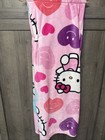 New Hello Kitty All Hearts Pink Plush 50" x 70" Throw Blanket With Tag & Hanger — photo 8