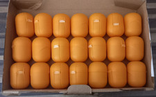 21 leere Ü-Eier Kapseln Hüllen orange zum Basteln Tombola Hochzeit usw.