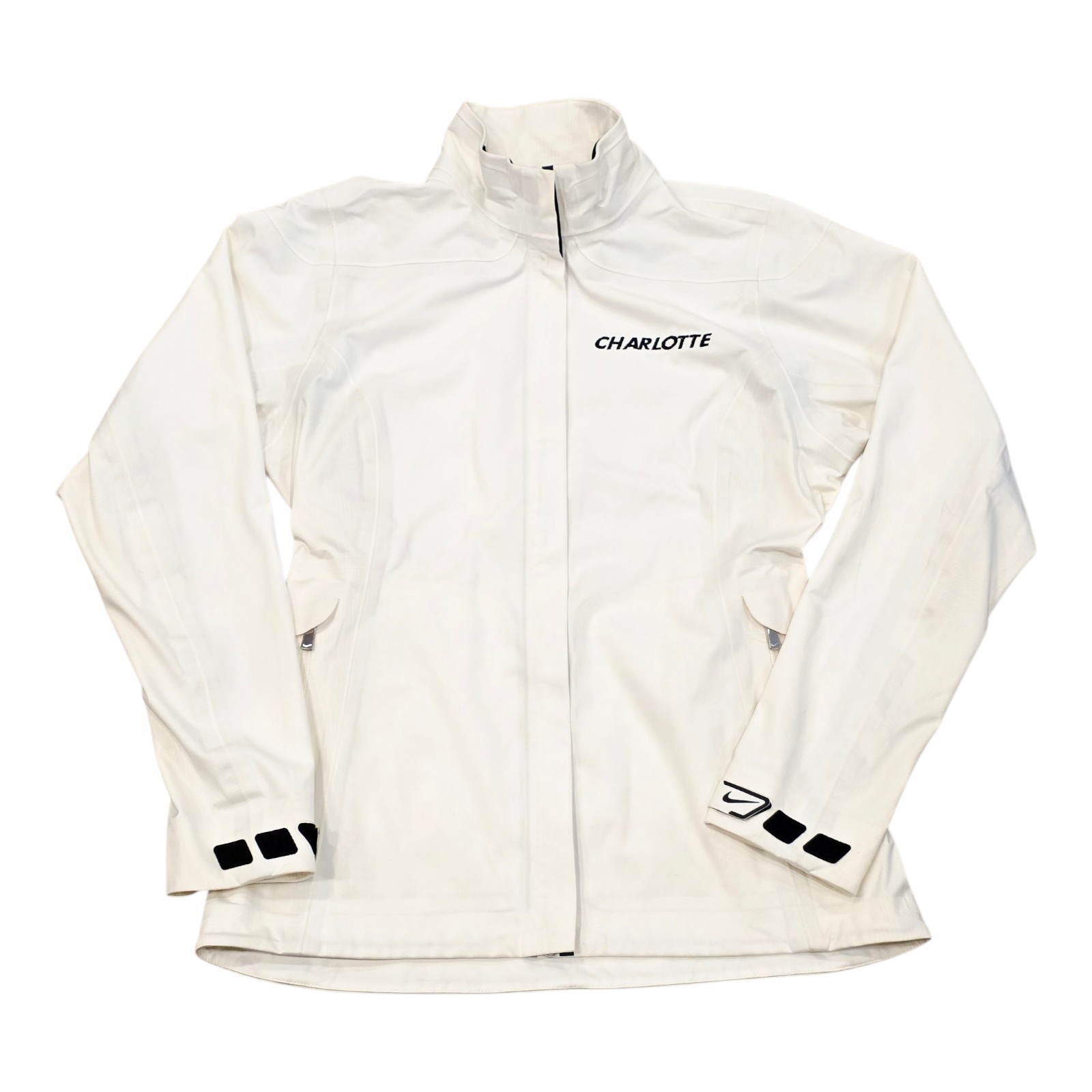 Women's Nike GoIf Off-White Storm Fit Elite Lightweight Full Zip Jacket Sz Small