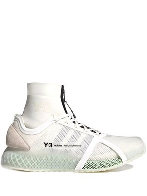 Adidas Herren Y-3 Runner 4D IOW High Triple White UK 11 EU 46 NEU