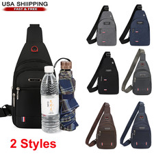 Men Women Sling Bag Chest Fanny Packs Cross Body Travel Sports Shoulder Backpack