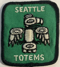 Vintage Seattle Totems Hockey Team Jacket Patch mid to late 60's to early 70's
