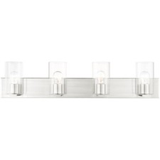 Livex Lighting 16554-91 Zurich Bathroom Vanity Light Brushed Nickel