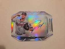 Jackson Rutledge 2020 Bowman Sterling Die-Cut Autograph 17/99 #BDCA-JR Auto