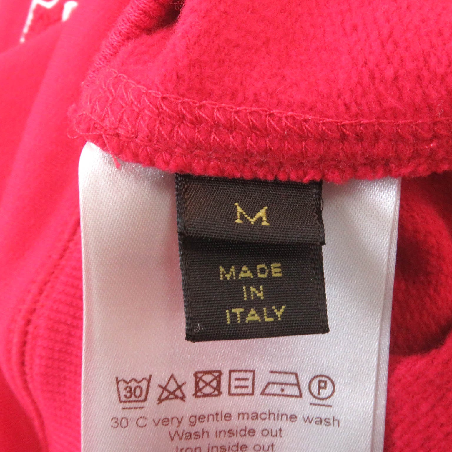 Great LOUIS VUITTON×Supreme sweat Monogram logo embroidery Red cotton mens ... thumbnail 6