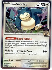 Hop's Snorlax Rare SV09: Journey Together 117/159 LP