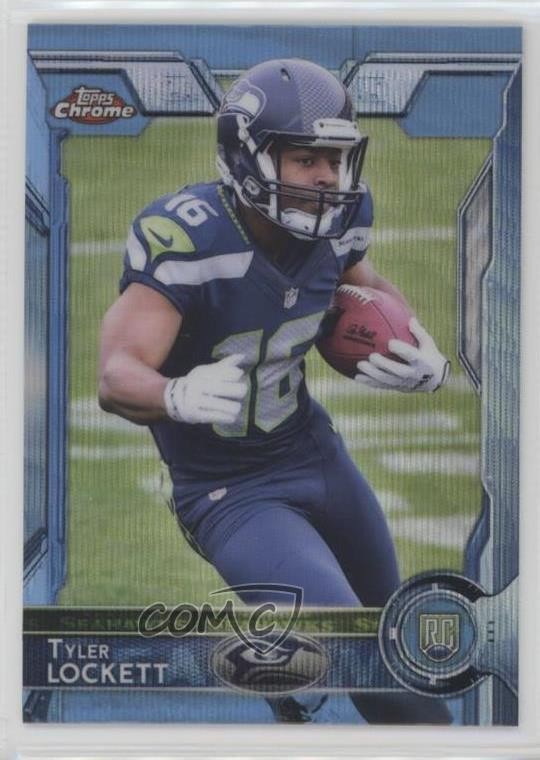 2015 Topps Chrome Rookies Blue Wave Refractor Tyler Lockett #178 0d6s