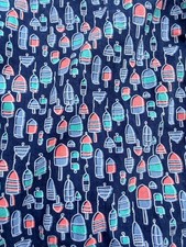 Broken Threads Nautical Buoy Print Button Shi...