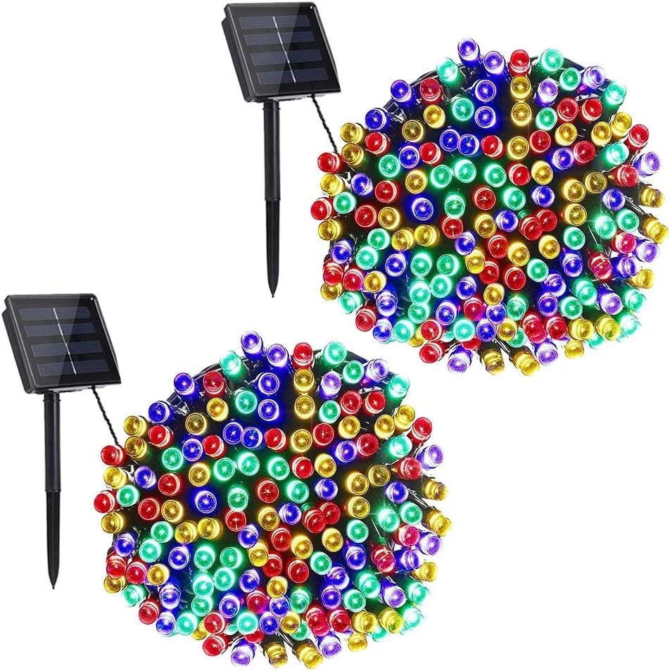 Toodour Solar Christmas Lights 2-Pack 400 LED | 144ft Outdoor Multicolor String - Image 2 of 4