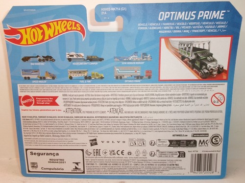 2024 HOT WHEELS 1:64 HW TRACK FLEET TRANSFORMERS RED OPTIMUS PRIME - Picture 8 of 13