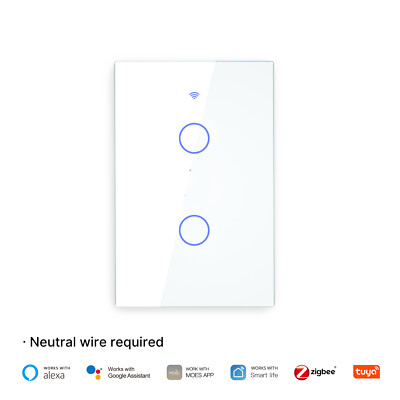 MOES Zigbee Mesh Smart Light Switch Work as Relay Require Neutral Wire Alexa APP