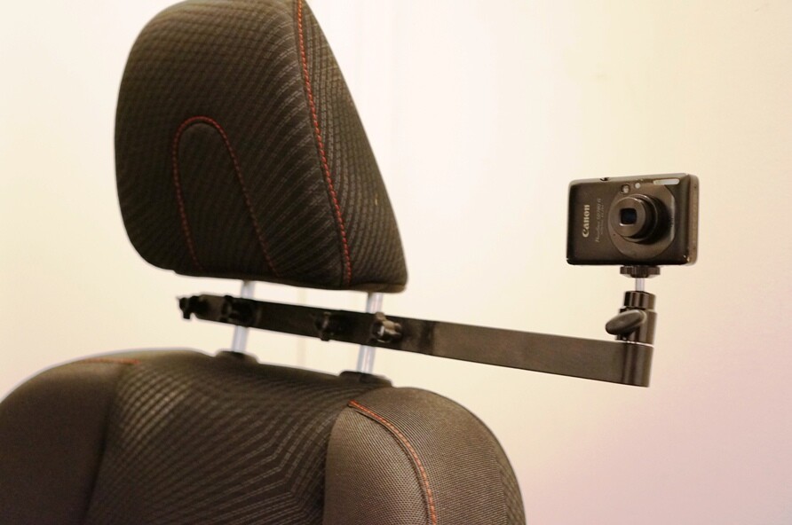 RacerMount incar headrest camera mount for action camera eBay