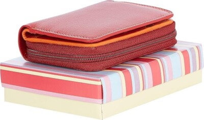Visconti Damen Geldbörse RB53, Doppelfalz, RFID-Schutz - Rot