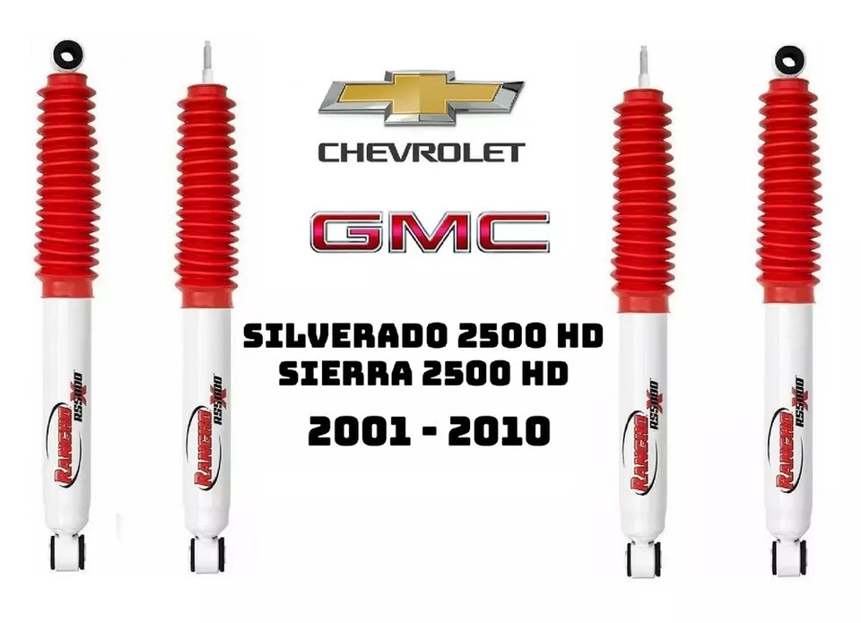 Juego de Amortiguadores Delanteros y Traseros Rancho para Chevy Silverado GMC Sierra 2500 HD 4x4 Foto 2 de 4