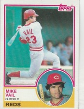 FREE SHIPPING-MINT-1983 (REDS) Topps #554 Mike Vail