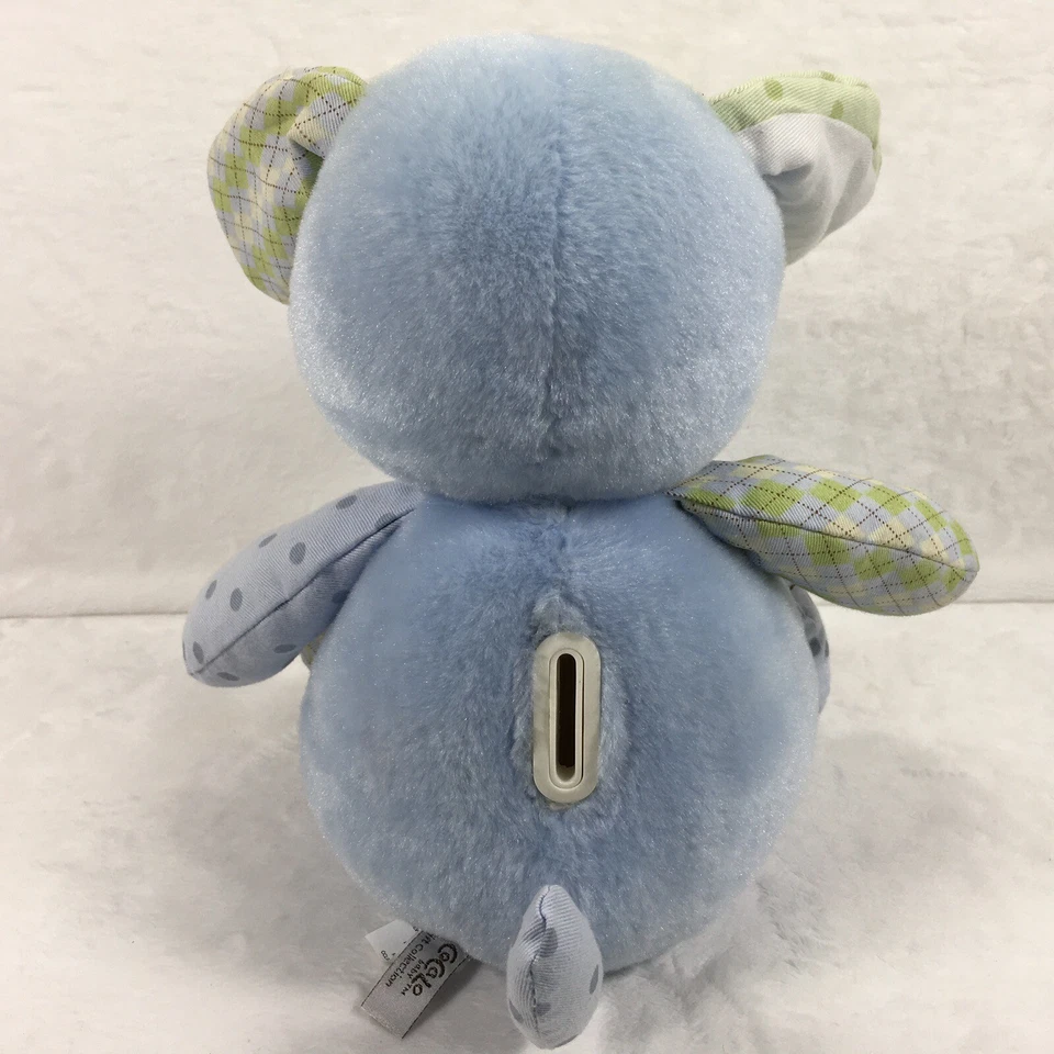 "CoCaLo Bank My First Plush Bank Blue Puppy Doggie Bank con enchufe conectado 11""" Foto 2 de 4