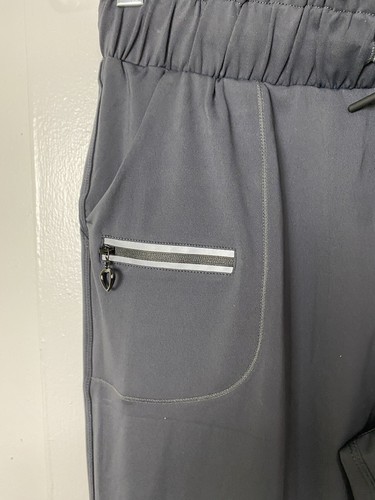 Workout Pants Youth Girls Size M Gray Sports Relax Activewear Pockets - Picture 8 of 11