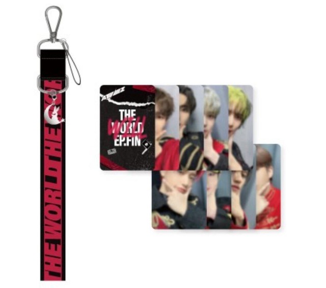 ATEEZ THE WORLD EP.FIN : WILL OFFICIAL MD GOODS LIGHT STICK STRAP + PHOTOCARD