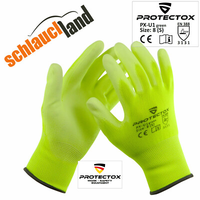 1-1000x Arbeitshandschuhe GRÜN Gr. 7-11 antistatisch ** Handschuh Montage Garten