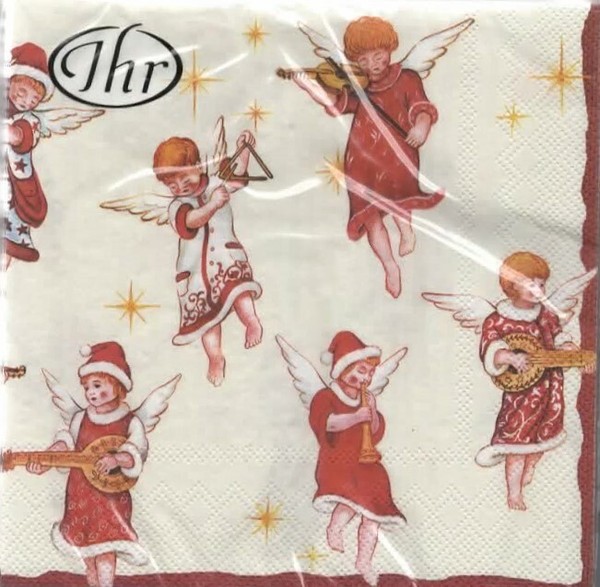 20 StüCk Servietten Ihr 33X33Cm Engel Weihnachten Landhaus Tischdeko-image