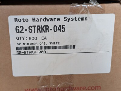 Lot of 500 Roto G2-STRKR-045 (G2-45) White Striker Plates / Window Keepers